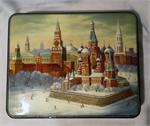 Russian Lacquer Box Moscow Kremlin by Tugarinov from Fedoskino