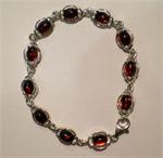 Baltic Amber and Sterling Silver Bracelet from Lithuania