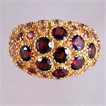 Tourmaline and Vermeil Ring