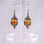 Honey Amber and Silver Earrings 4