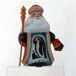 Russian Santa with Penguins by Nikifarov