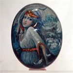 Russian Lacquer Box The Swan Princess by Olisova from Fedoskino