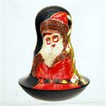 Russian Rolly Polly Doll Santa Claus