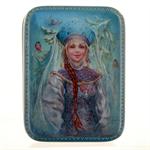Russian Lacquer Box Snow Maiden by Danchenko from Fedoskino