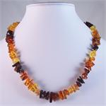 Multicolored Amber Natural Cut Beads