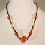 Baltic Amber Round Multicolor Necklace from Lithuania