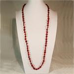Long Red Baltic Amber Necklace from Lithuania