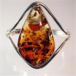 Baltic Amber Honey Color Bracelet set in 925 Sterling Silver