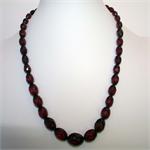 Cherry Amber Faceted Necklace from Lithuania 20 Inches