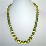 Green Amber Perfectly Round Necklace