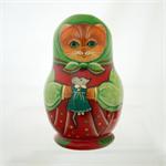 Cat and Mouse Matryoshka Nesting Doll from Russia