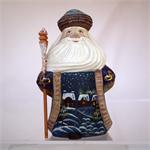 Hand Carved Russian Wooden Santa