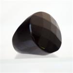 Black Onyx Carved Ring