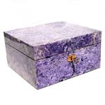 Large Natural Siberian Charoite Box