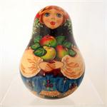 Girl with Apples Rolly Polly Matryoshka