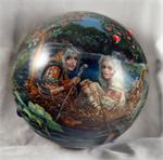 Russian Lacquer Box Baba Yaga by Maslov from Fedoskino