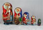 Russian Matryoshka Nesting Doll Santas Visit