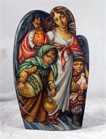 Russian Wooden Carving by Marina Nadejdina The Christmas Angel