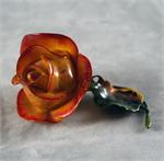 Russian Lacquer Box The Rose by Karina from Fedoskino