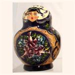 Floral Matryoshka Nesting Doll Hand Made Ten Nest