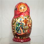 Tea Party Matryoshka Nesting Doll Painted by Vasiliyeva