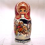 Winter Troika Matryoshka Nesting Doll 10 Nest Hand Painted