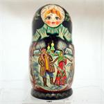 Russian Matryoshka Nesting Doll After Water Ten Nest
