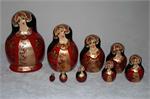 Russian Matryoshka Nesting Doll Girl in Red