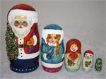 Russian Matryoshka Nesting Doll Santa Clause