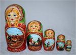 Russian Matryoshka Nesting Doll The Three Hunters