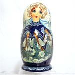 Round Dancing Ornament Matryoshka Nesting Doll Nine Pieces