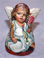 Little Angel Wooden Carving by Marina Nadejdina
