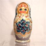 Purple Floral Matryoshka Nesting Doll From Sergiev Posad Russia