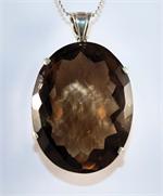 Designer Smokey Quartz Large Pendant