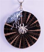 Shell and Sterling Silver Designer Pendant
