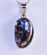 Abalone Shell Pendant in Sterling Silver