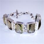 Citrine and 925 Sterling Silver Designer Bracelet
