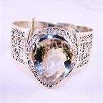 Citrine and SIlver Filigree Bracelet