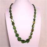 Green Baltic Amber Designer Necklace Hand Made in Lithuania