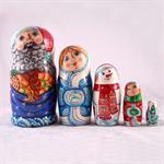 Russian Santa Matryoshka Nesting Doll