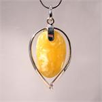 Butterscotch Amber Designer Pendant Hand Made in Lithuania