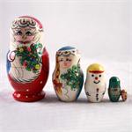 Russian Santa Matryoshka Nesting Doll