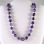 Charoite and Sterling Silver Designer Necklace