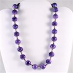 Charoite and Sterling Silver Designer Necklace