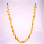 Baltic Amber and Turquoise Designer Necklace