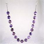 Charoite and Sterling Silver Designer Necklace