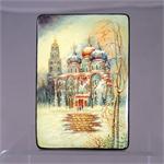 Russian Lacquer Box Church of the Savior on Blood by Pronina from Fedoskino
