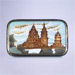 Russian Lacquer Box City of Kitezh by Artist Dmitriev from Fedoskino