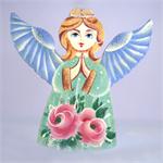 Russian Hand Made and Hand Painted Angel Ornament