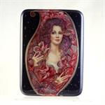 Russian Lacquer Box The Flower by Olisova from Fedoskino